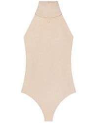 Courreges - Halter-Neck Jersey Bodysuit - Lyst