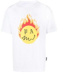 Palm Angels - Burning Head Crew Neck T-Shirt - Lyst