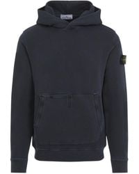 Stone Island - Long-Sleeved Compass Patch Hoodie - Lyst