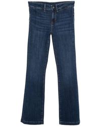 Liu Jo - Whiskered Bootcut Jeans - Lyst