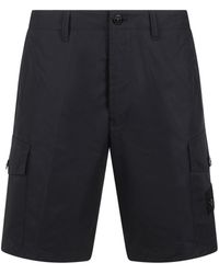 Stone Island - Ghost Piece Logo Patch Shorts - Lyst