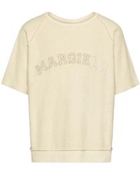 Maison Margiela - Logo-Embroidered Round Neck T-Shirt - Lyst