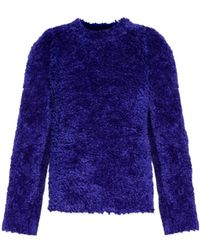 Stella McCartney - Textured Knitted Cropped Jumper - Lyst