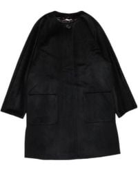 Max Mara - Round-Necked Coat - Lyst