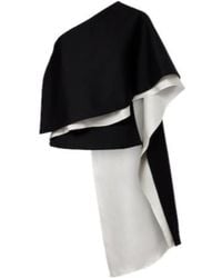 Rohe - One-Shoulder Caped Wool-Blend Top - Lyst