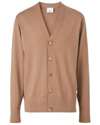 Burberry - V-Neck Button-Up Cardigan - Lyst