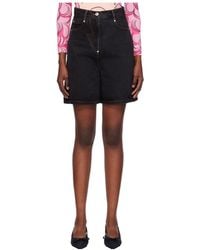 Pushbutton - Logo Patch Denim Shorts - Lyst