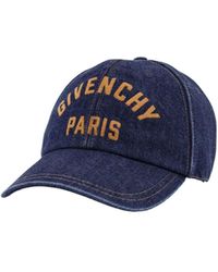 Givenchy - Logo Embroidered Denim Baseball Cap - Lyst