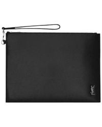 Saint Laurent - Tiny Monogram Zipped Clutch Bag - Lyst