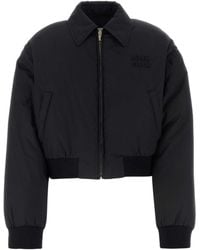 Miu Miu - Zipped Down Jacket - Lyst