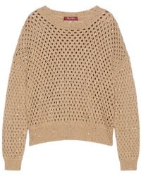 Max Mara - Studio Mstgeyser Sequinned Boxy Jumper - Lyst
