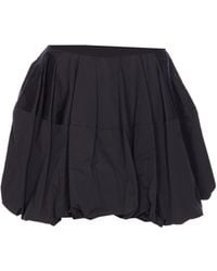 Alaïa - Alaïa Poplin Balloon Skirt - Lyst