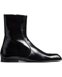KHAITE - Colt Zip Square Toe Boots - Lyst