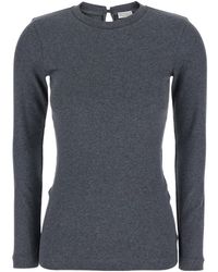 Brunello Cucinelli - Embellished Knitted Jumper - Lyst