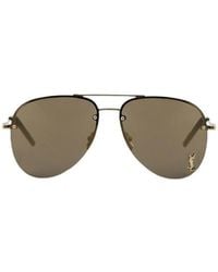 Saint Laurent - Eyewear Classic Aviator Sunglasses - Lyst