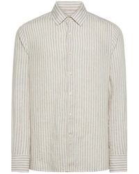 Seventy - Striped Linen Shirt - Lyst
