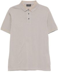 Emporio Armani - Logo Cotton Polo Shirt - Lyst