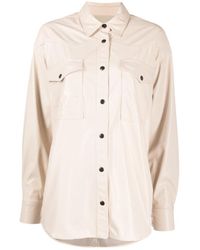 Isabel Marant - Pointed-Collar Press-Stud Shirt - Lyst