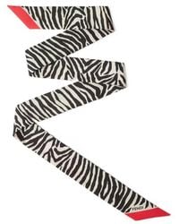 Fendi - Wrappy Silk Bandeau With Tiger Animalier Print - Lyst