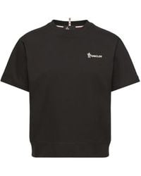 Moncler - Grenoble Logo Printed Crewneck T-Shirt - Lyst