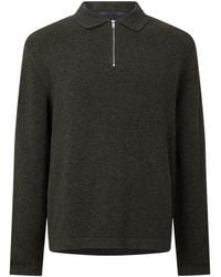 Barbour - Zip Polo Knit Sweater - Lyst