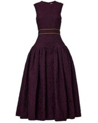 ROKSANDA - Aya Smocked Cloque Midi Dress - Lyst