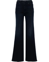 Mother - The Hustler Roller Sneak High-Rise Wide-Leg Jeans - Lyst