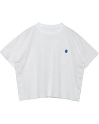 Sacai - Logo-Embroidered Cotton T-Shirt - Lyst