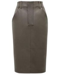 Saint Laurent - High Waist Pencil Skirt - Lyst