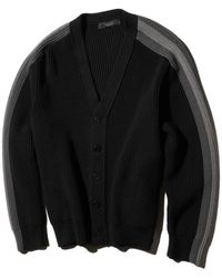 Gucci - Rib Wool Cardigan With Muted Web - Lyst