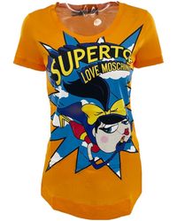 Moschino - Item O-Neck Short-Sleeved T-Shirt - Lyst