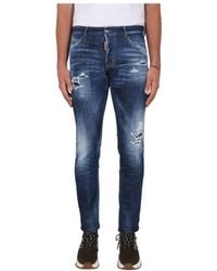 DSquared² - Logo Patch Low-Rise Jeans - Lyst