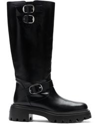 Stuart Weitzman - Round Head Boots - Lyst