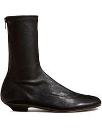 KHAITE - The Apollo Round Toe Ankle Boots - Lyst