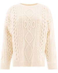 Celine - Crew Neck Sweater - Lyst