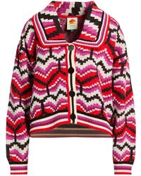 FARM Rio - Jacquard-Knit Cardigan - Lyst