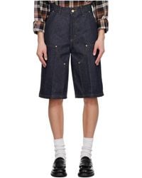 Carhartt - Denim Shorts With Belt Loops - Lyst