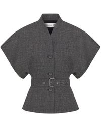 Dior - Short-Sleeved Belted Jacket - Lyst