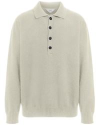 Malo - Buttoned Knit Polo Shirt - Lyst