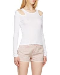Stella McCartney - Cut Out Logo Printed Top - Lyst