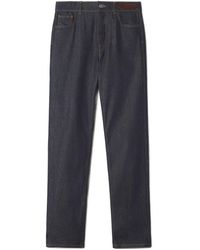 Lanvin - Tapered Straight-Leg Jeans - Lyst