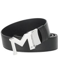 Montblanc - M Logo Detailed Buckle Belt - Lyst