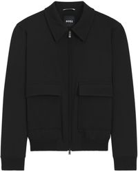 BOSS - Flap-Pocket Zip-Front Jacket - Lyst