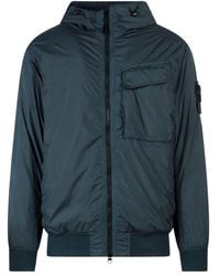 Stone Island - Logo-Patch Zipped Jacket - Lyst