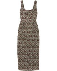 Jonathan Simkhai - Ravenna Floral-Print Midi Dress - Lyst
