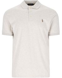 Polo Ralph Lauren - Logo Embroidered Short-Sleeved Polo Shirt - Lyst