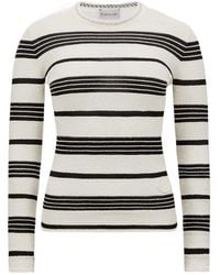 Moncler - Striped Knitted Jumper - Lyst