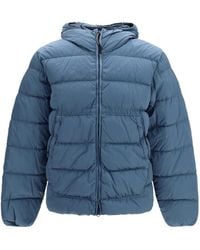 C.P. Company - Goggle Puffer Hooded Jacket - Lyst