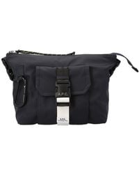 A.P.C. - Logo Buckled Zipped Shoulder Bag - Lyst