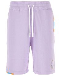 Marcelo Burlon - County Of Milan Logo-Patch Shorts - Lyst